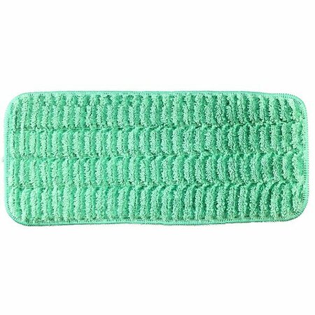 MONARCH BRANDS Scrubbing Wet Flat Mop Pads - 13in , Green, 12PK PNP-M800013G